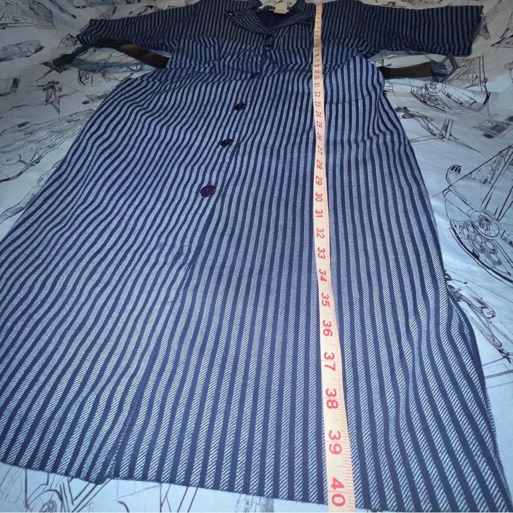 Vintage Wild Dress Women’s Short Sleeve Button-Up Dress with Belt and Pockets - Picture 13 of 14